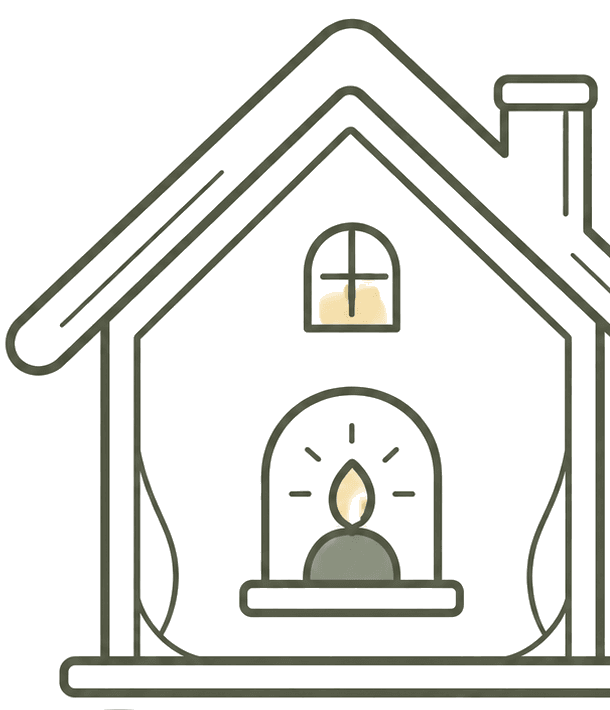 Casa con palomita de verificación
