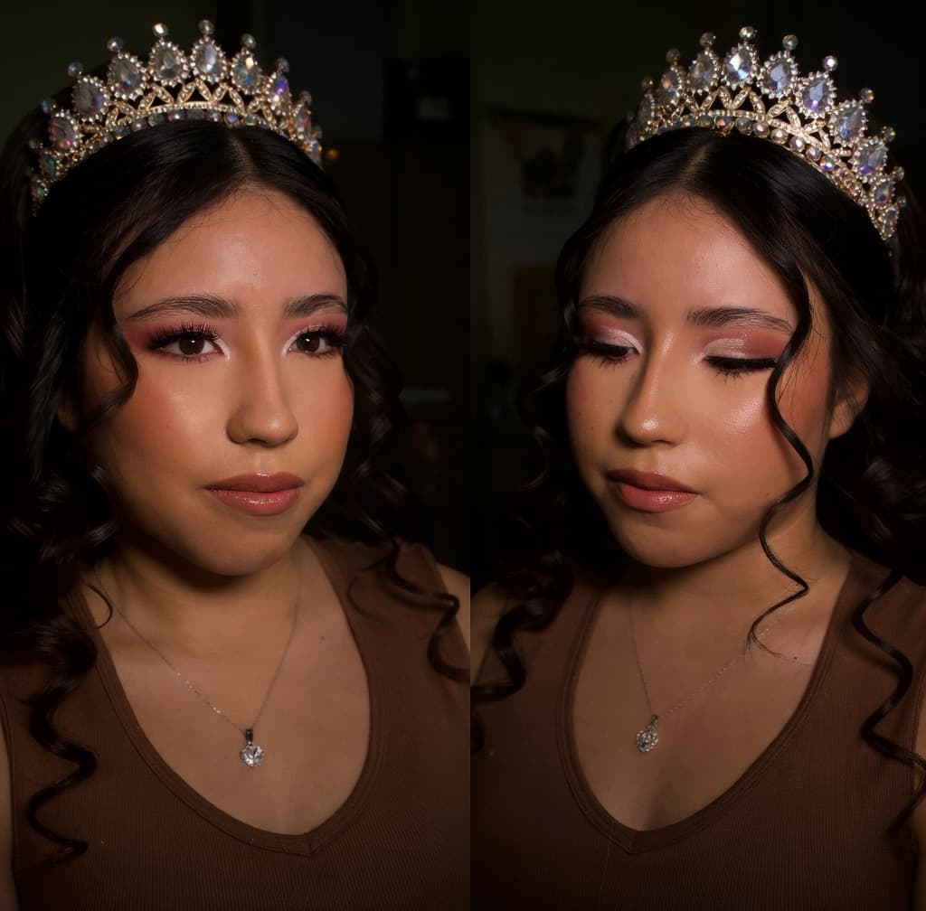 Maquillaje editorial con delineado marcado