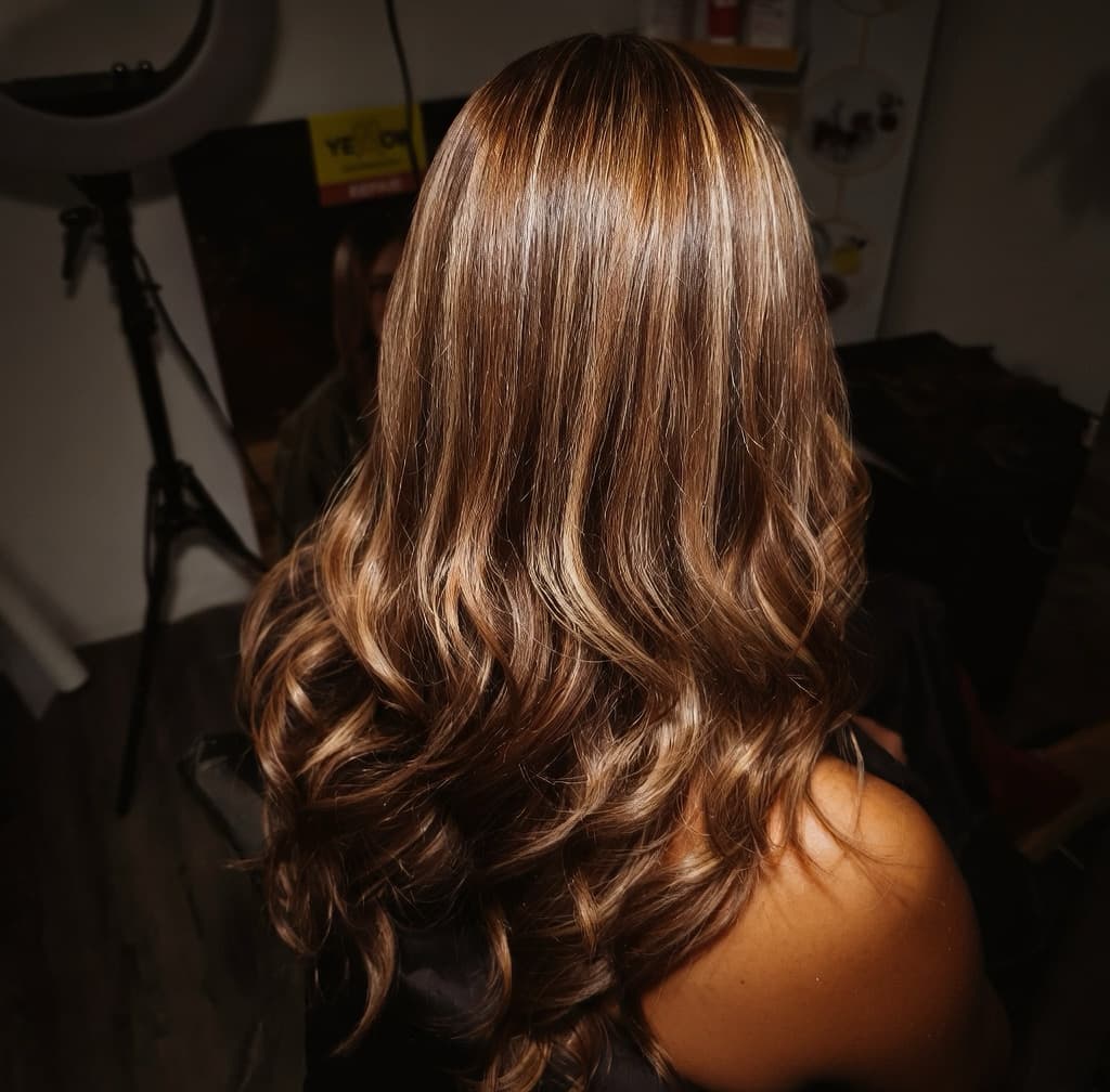 Balayage rubio miel